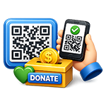 QR Code for Quick and Easy Donations